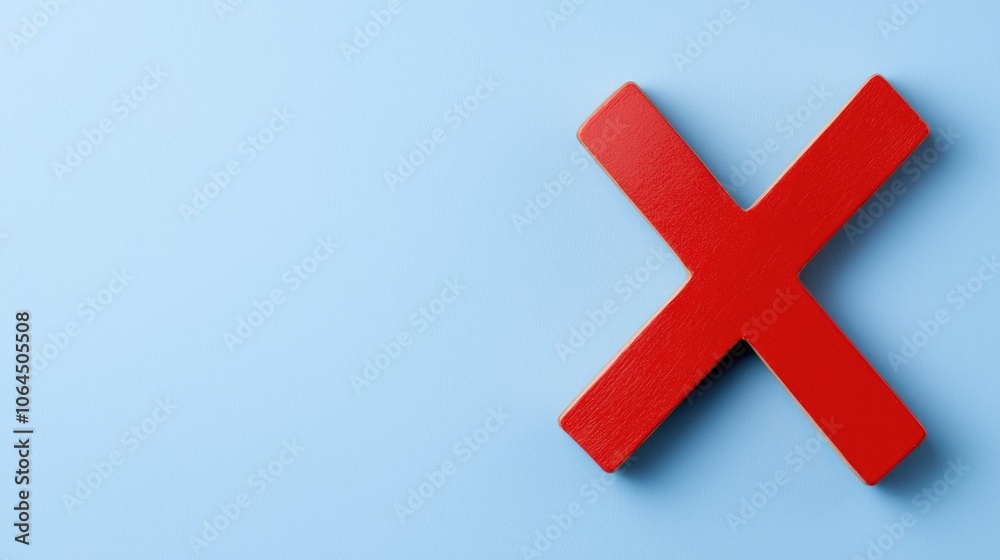 Obraz premium Understanding the significance of the red cross symbol in various contexts and its impact on communication