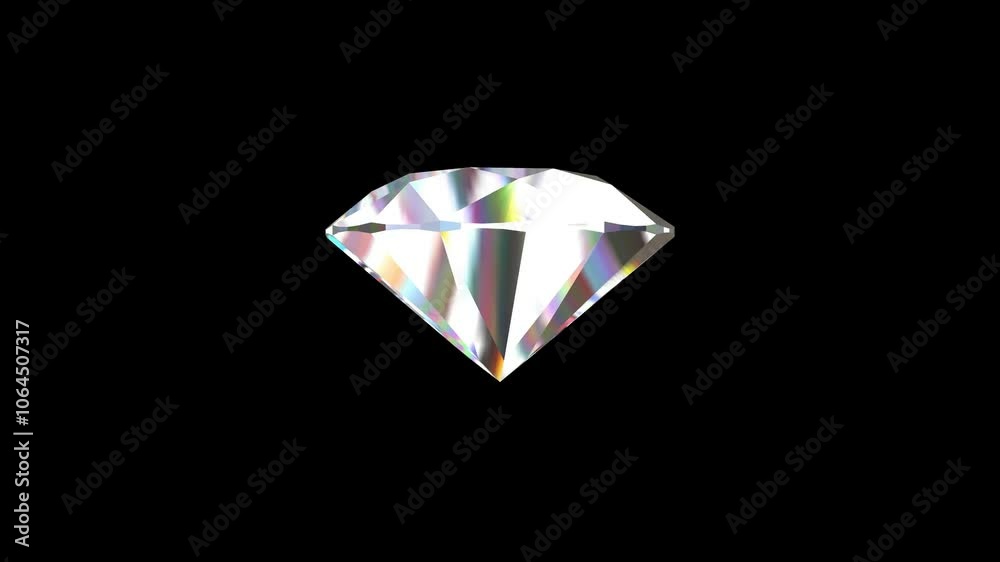 diamond on black background