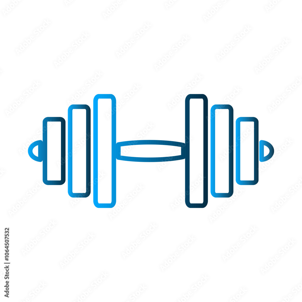 Dumbbell icon template Dumbbell icon template