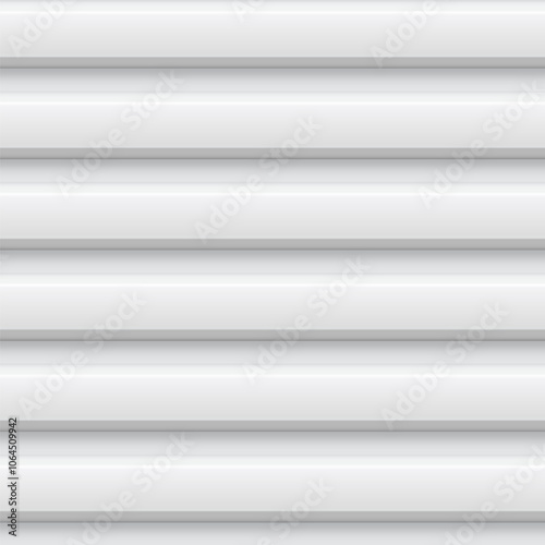 Vector background using corrugated metal with rich texture of horizontal gray panels.
