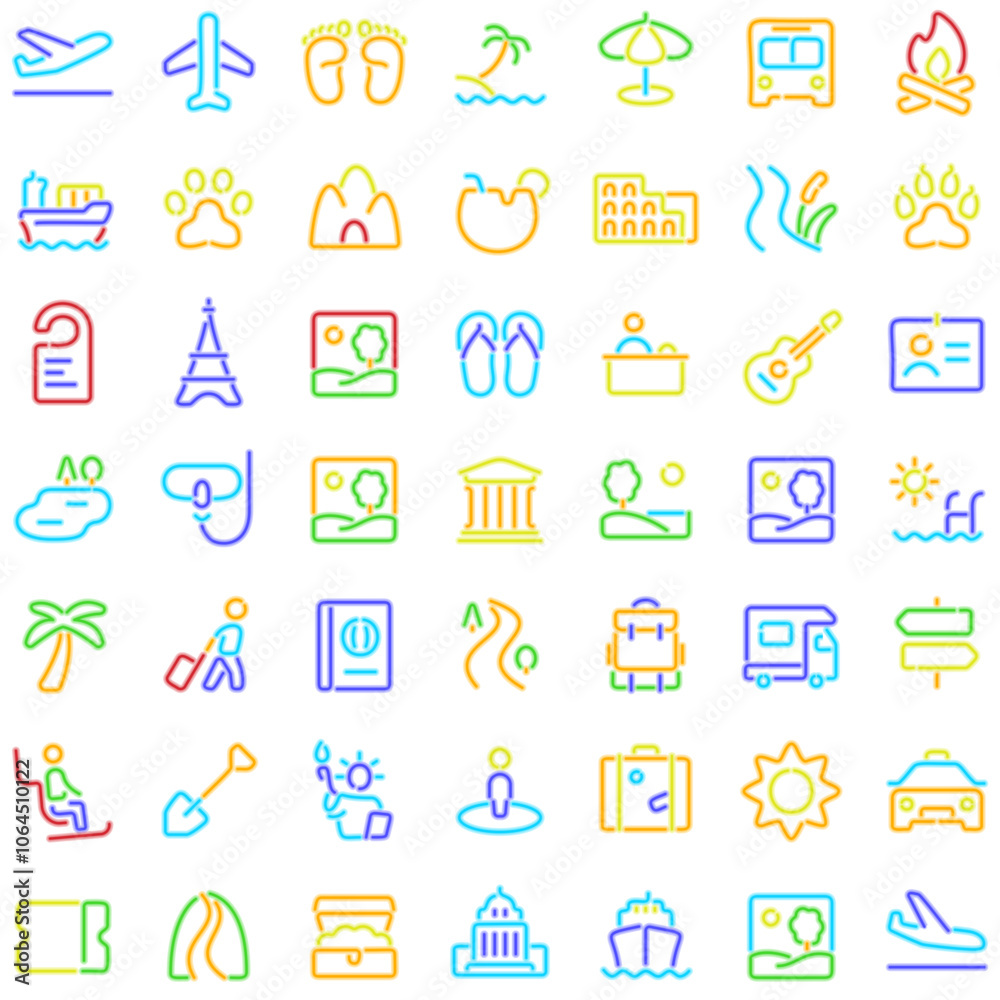 Set of Travel & Tourism icons Set of Travel & Tourism icons
