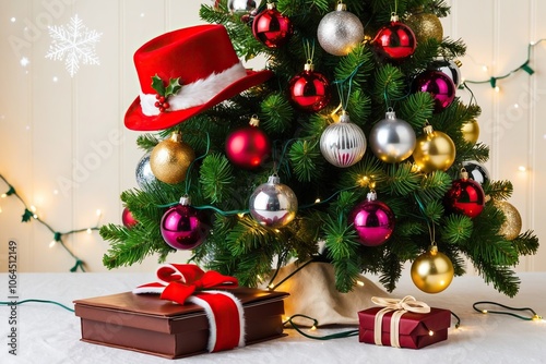 christmas tree with gifts