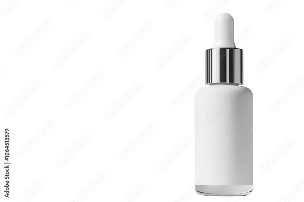 Anti-aging serum bottle, isolated on solid white background, skincare treatment, , transparent background Anti-aging serum bottle, isolated on solid white background, skincare treatment, , transparent background