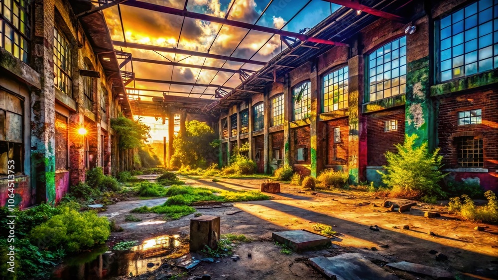 Photo of urban exploration, with an AI-created, shaking transition. Photo of urban exploration, with an AI-created, shaking transition.