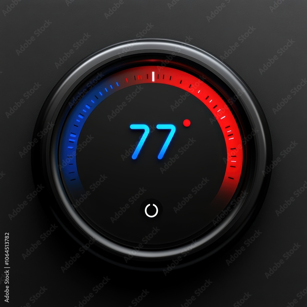 Smart Thermostat with Temperature Display Smart Thermostat with Temperature Display