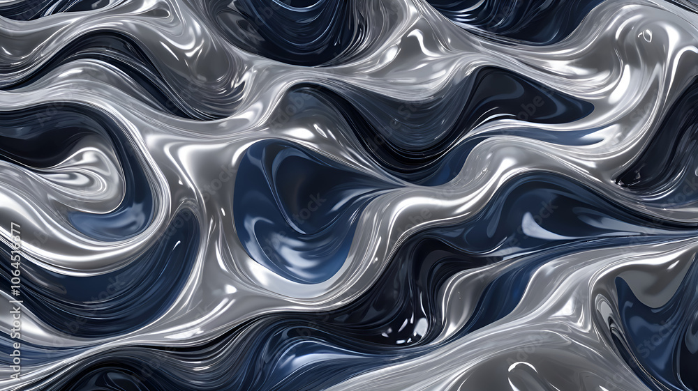 Obraz premium Metallic Waves 