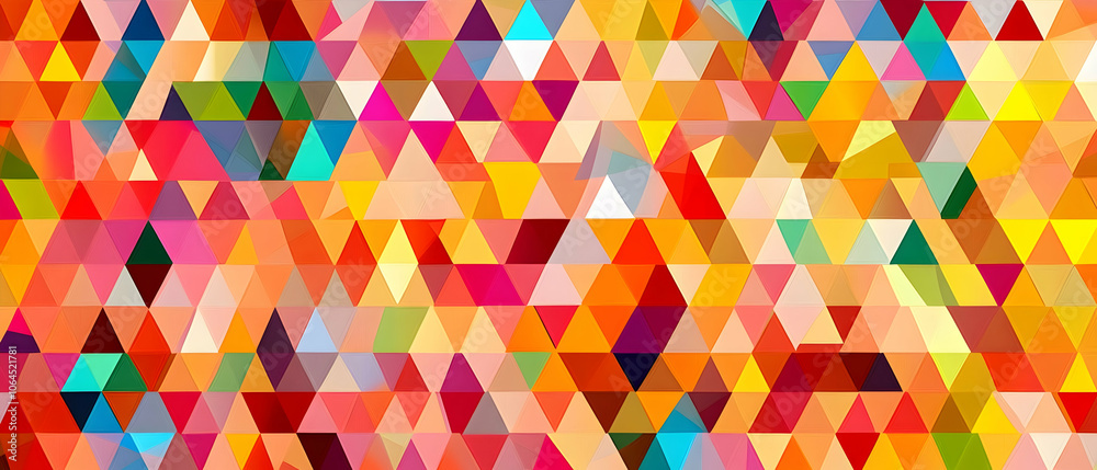 Abstract geometric pattern with colorful triangles. Abstract geometric pattern with colorful triangles.