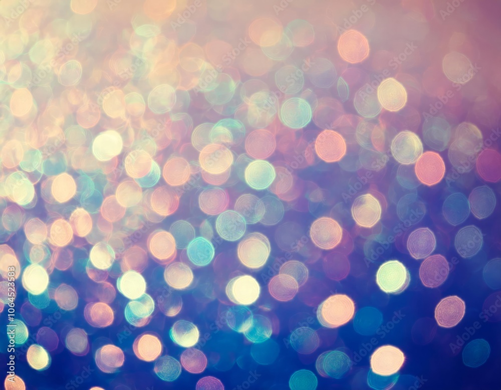 Fototapeta premium Abstract background of defocused bokeh lights in soft pastel colors