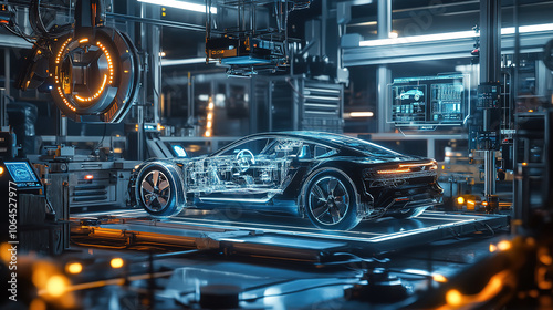 Future Technology Automotive Digital Production Line: Shining Cars