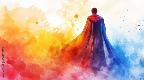 Watercolor Artwork Emphasizing the Story of Joseph's Coat