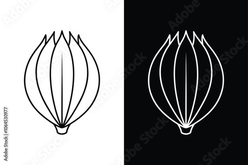 Sketch Icon of Fennel Seeds. Line Art for Cooking and Spice Design