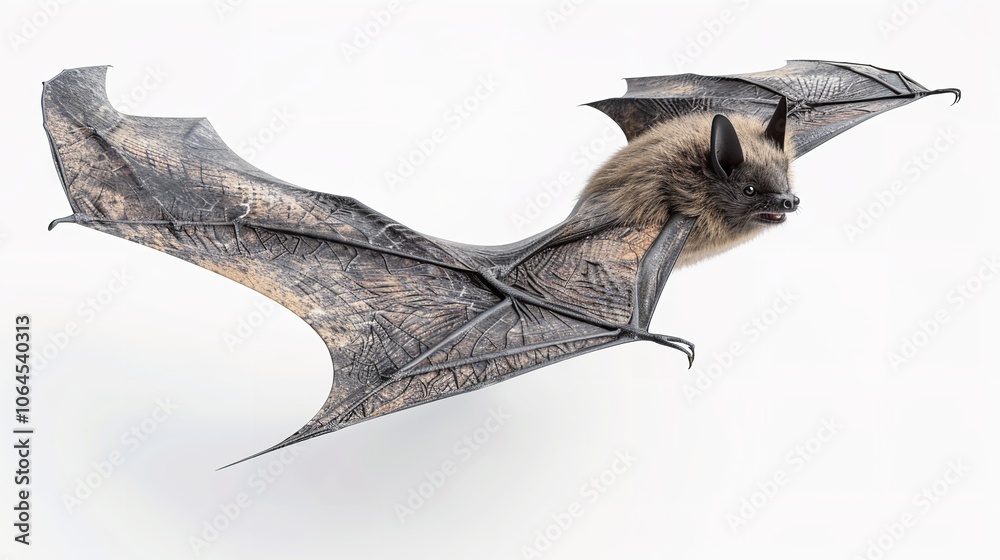 Fototapeta premium Bat Flying Through Air on isolate Background