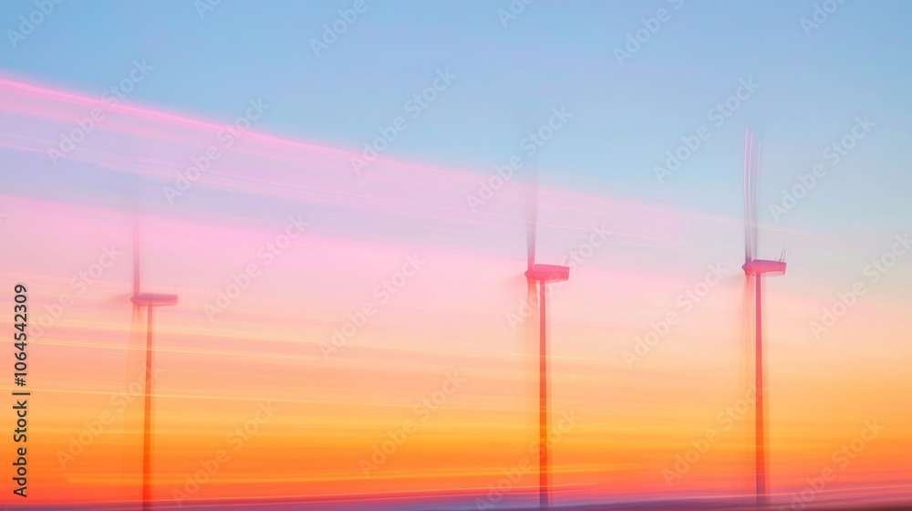 Serene Windmill Blades Spinning at Sunset with Motion Blur in Ultra-Detailed Capture of Fields and Clouds Merging Seamlessly Serene Windmill Blades Spinning at Sunset with Motion Blur in Ultra-Detailed Capture of Fields and Clouds Merging Seamlessly