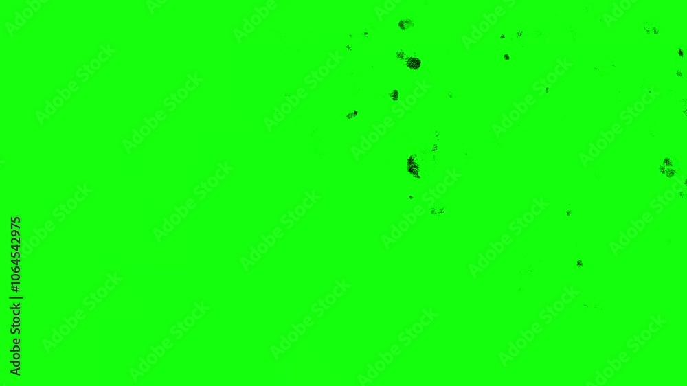 splash on green screen video