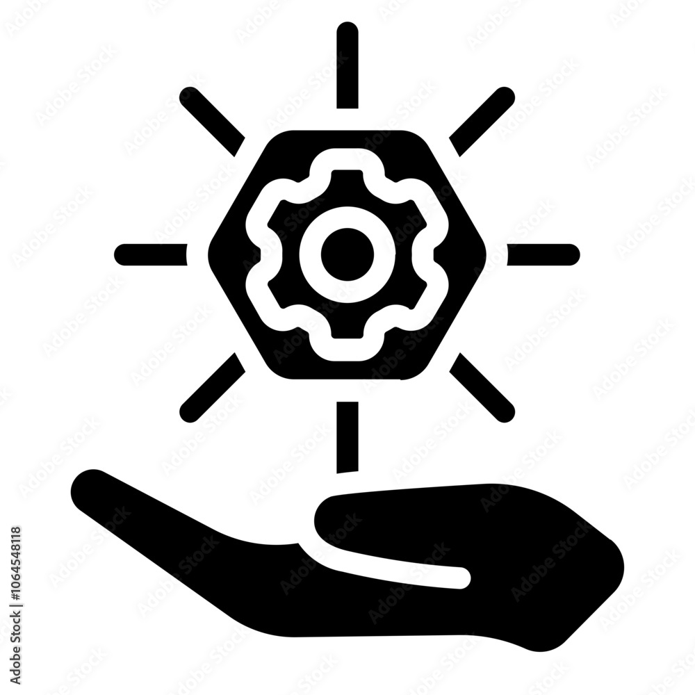 Digital services Solid Icon
