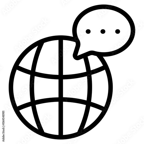 Globalization Line Icon