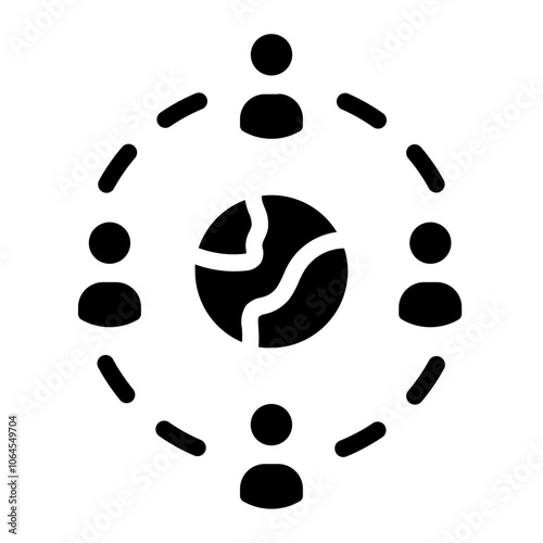 Outsourcing Solid Icon