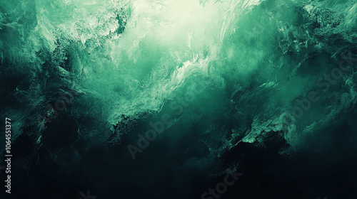 Elegant emerald green background with soft light