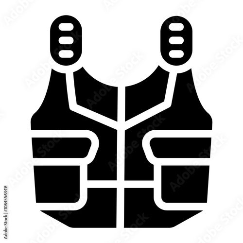 Body armor Solid Icon