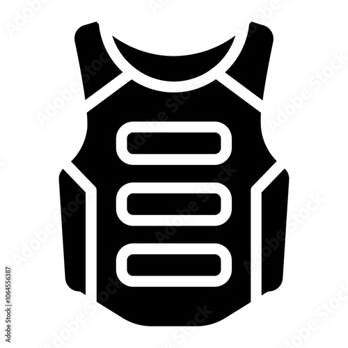 Body armor Solid Icon