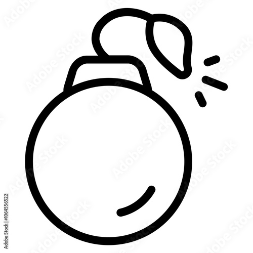 Bomb Line Icon