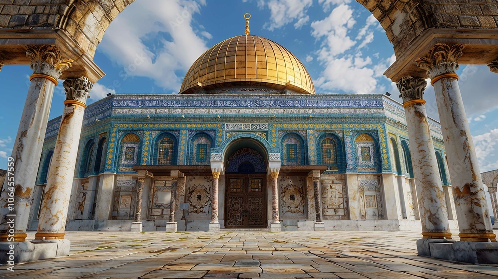 Fototapeta premium Mosque of Al-aqsa in Jerusalem, Palestine