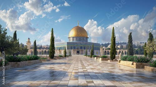 Beautiful Al-Aqsa Mosque in Jerusalem, Palestine