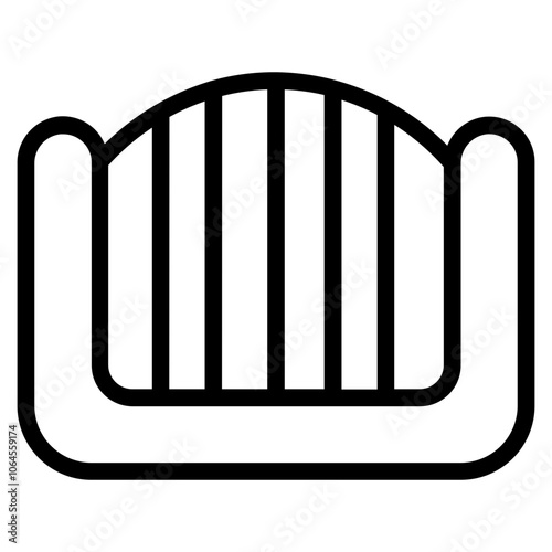 Park fence Line Icon