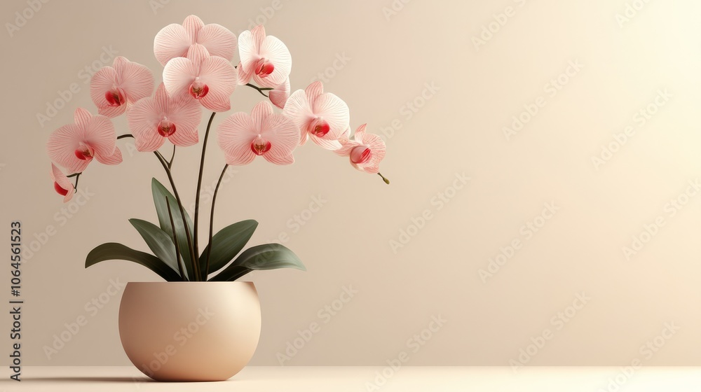 Delicate White Orchid Blooming in Soft Light Delicate White Orchid Blooming in Soft Light
