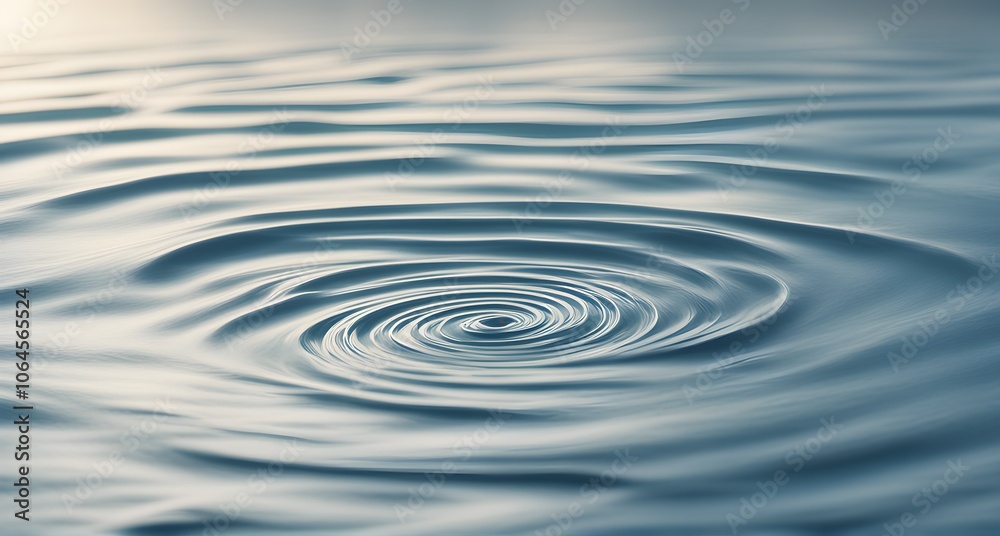 rippling water circles spreading outward from a central point, with soft, transparent overlays representing calm energy rippling water circles spreading outward from a central point, with soft, transparent overlays representing calm energy