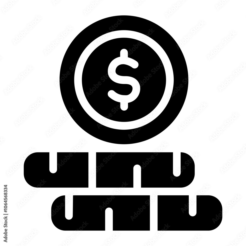 Coins Solid Icon Coins Solid Icon