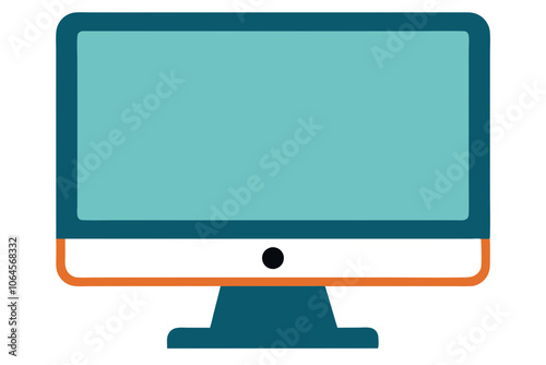 Monitor | isolated vector illustration on white background