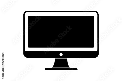 Monitor | isolated vector illustration on white background