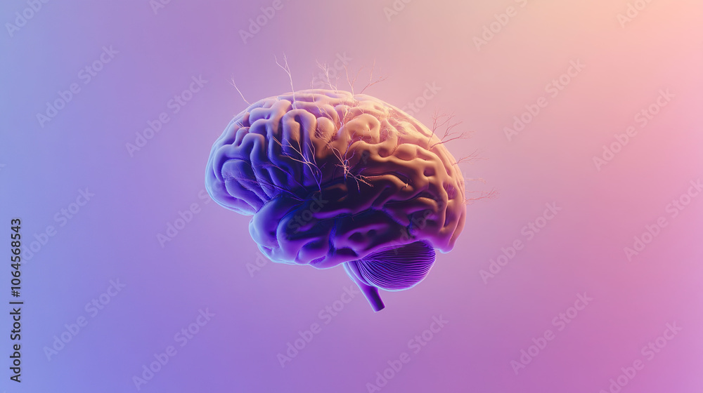Close-up of Human Brain with Interconnected Neural Pathways, Symbolizing Cognitive Biases, Illuminated to Highlight Thought Processes and Mental Complexity, Set Against Softly Blurred Background Close-up of Human Brain with Interconnected Neural Pathways, Symbolizing Cognitive Biases, Illuminated to Highlight Thought Processes and Mental Complexity, Set Against Softly Blurred Background