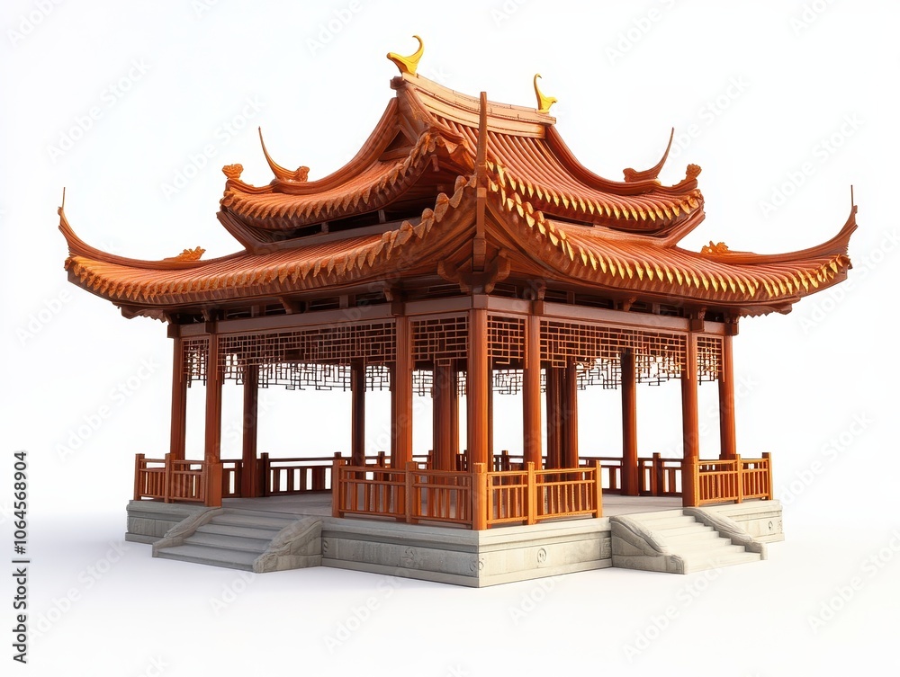 Fototapeta premium Traditional Chinese Pavilion Architecture.