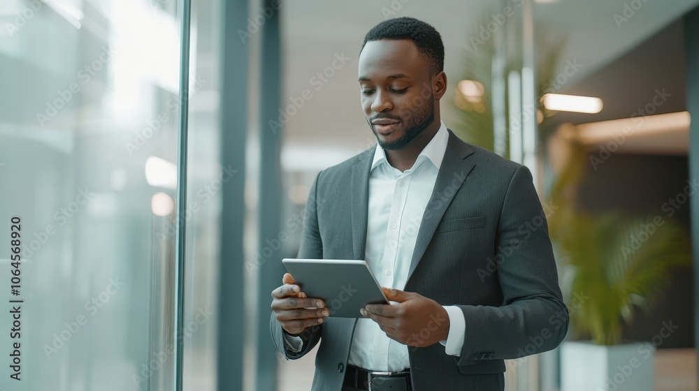 The Professional Man with Tablet The Professional Man with Tablet