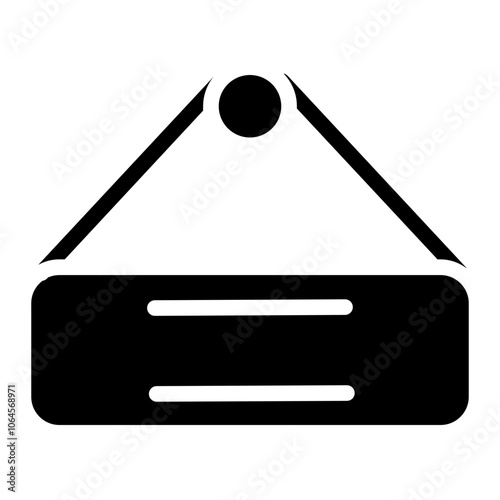 Hanging sign Solid Icon