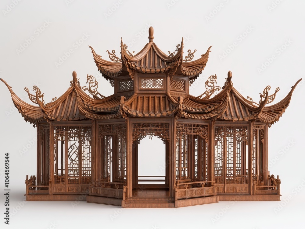 Fototapeta premium Traditional Chinese Pavilion.