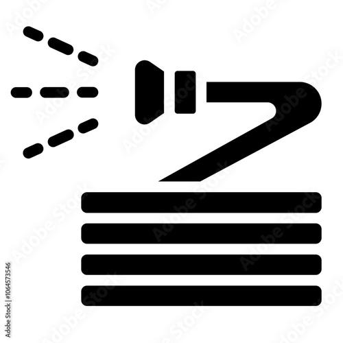 Water hose Solid Icon
