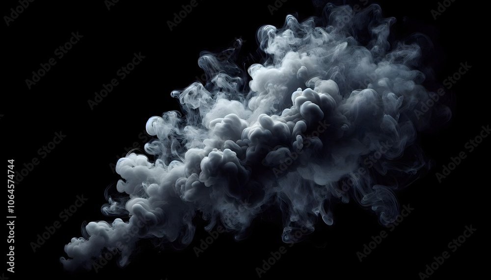 Realistic 3d Smoke on black background Realistic 3d Smoke on black background