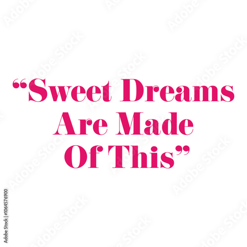 Sweet Dreams inspirational quote in pink hand-lettered typography art design