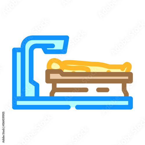 radiation therapy cancer treatment color icon vector. radiation therapy cancer treatment sign. isolated symbol illustration
