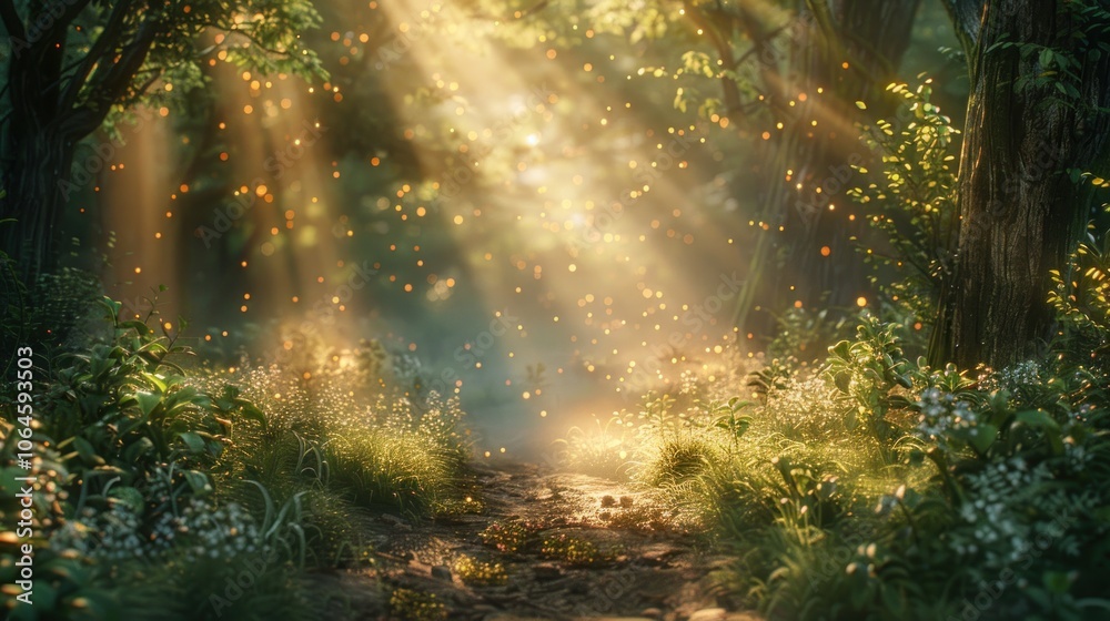 Obraz premium Enchanted Forest Path