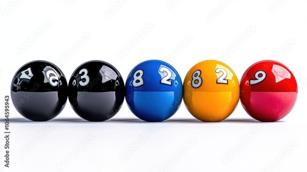 A photostock of an 8-ball on a white background, isolated and iconic. A photostock of an 8-ball on a white background, isolated and iconic.