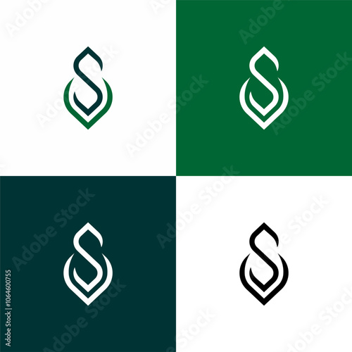 sv letter vs letter logo