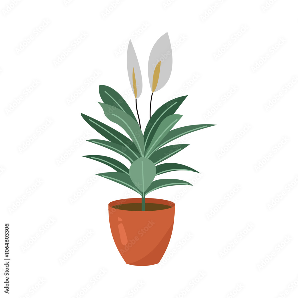 Tropical Plants in Botanical Illustration. Potted Plant. House Plant. Aesthetic Plant. Plant illustration. Plant and Flower. Tropical Plants in Botanical Illustration. Potted Plant. House Plant. Aesthetic Plant. Plant illustration. Plant and Flower.