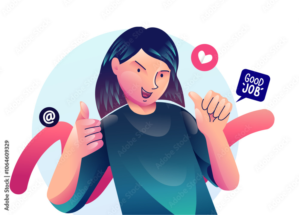Digital marketing concept illustrations. Modern flat design illustration of Data Analysis.