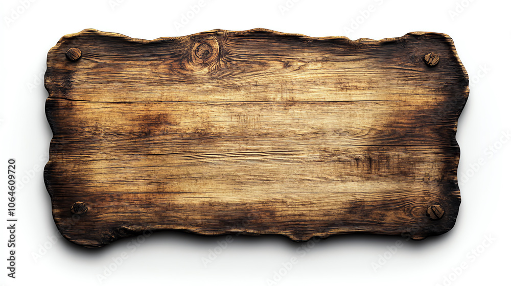 Aged wooden plaque with natural edges Aged wooden plaque with natural edges
