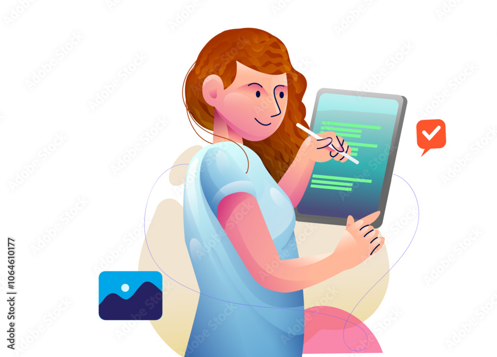 Digital marketing concept illustrations. Modern flat design illustration of Data Analysis.