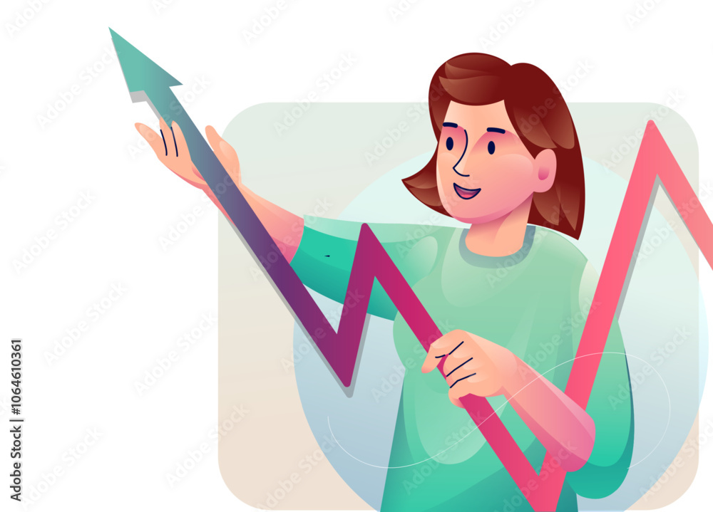 Digital marketing concept illustrations. Modern flat design illustration of Data Analysis.